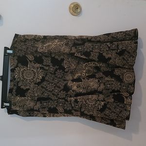 Petite layered sheer skirt.